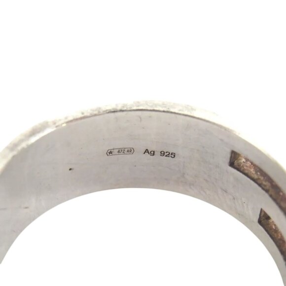 791179BQ (S1) Gucci Ring Branded G Silver Metal - Picture 7 of 9